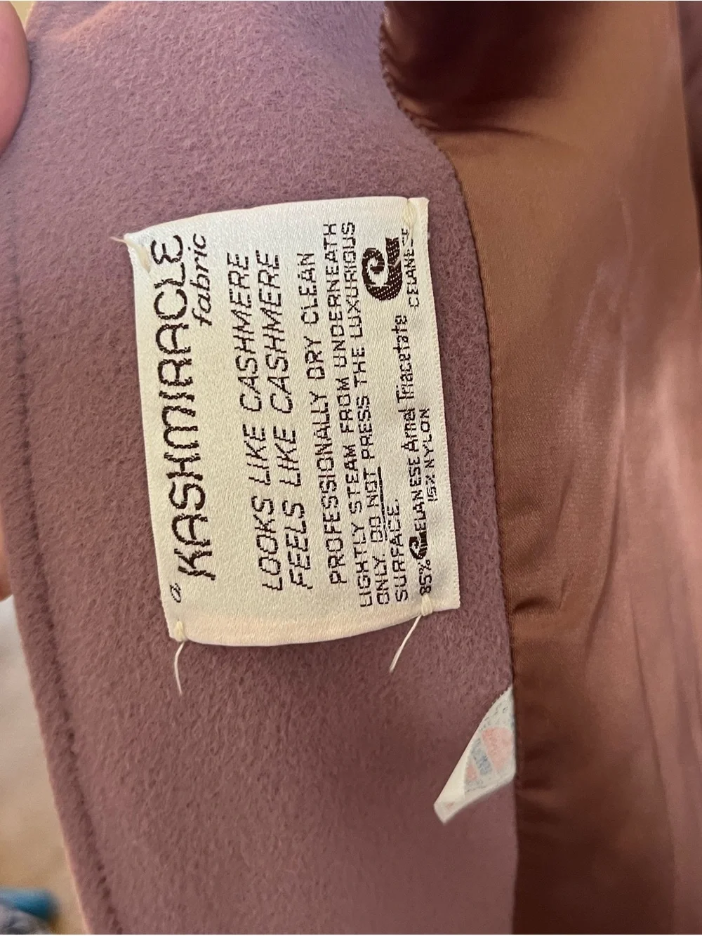 Dusty Rose Trench Coat - Picture 4 of 5